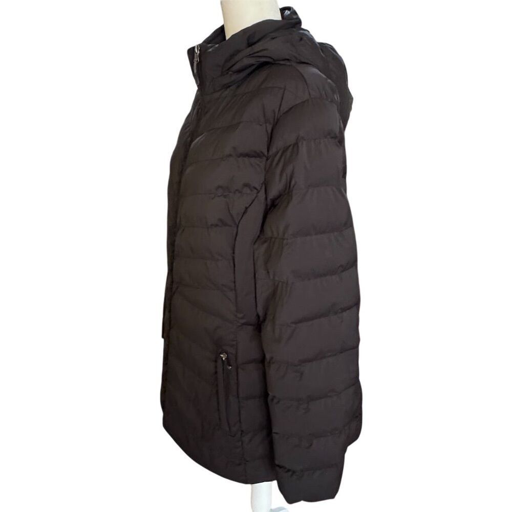 32 Degrees Heat Black Hooded Puffer Coat Women's Size XXL - Picture 4 of 11